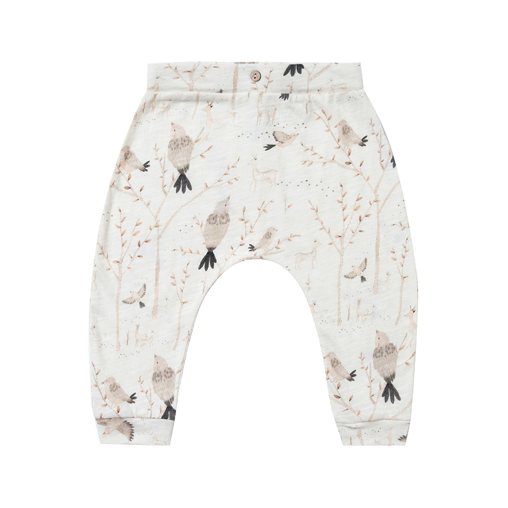 Winter Birds Slouch Pant
